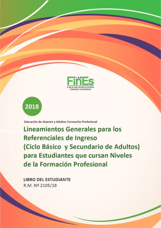 Portada del Libro del Estudiante de Referenciales de Ingreso