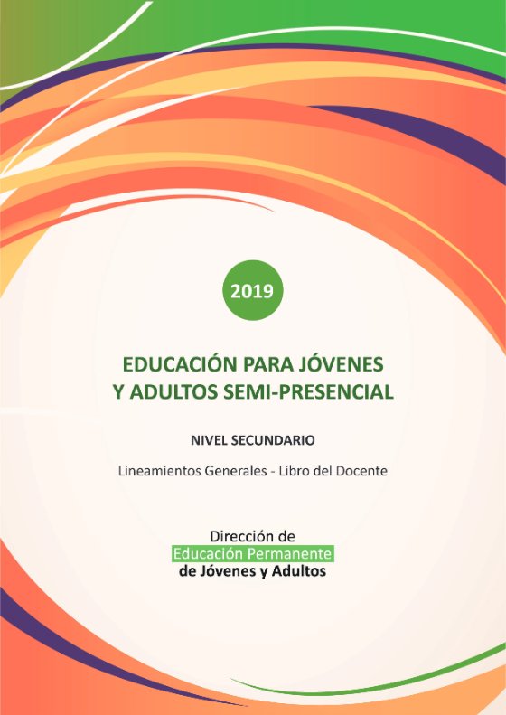 Portada del Libro del Docente de Nivel Secundario